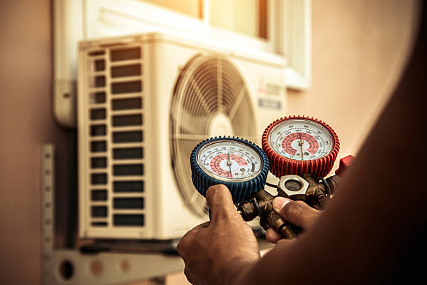 Professional Hvac technician working in Liberty, TX